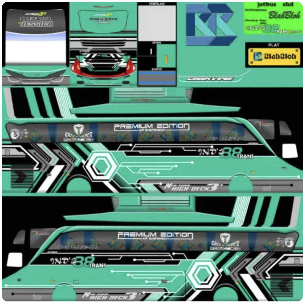 Livery Bussid Bus SHD INDS88TRANS
