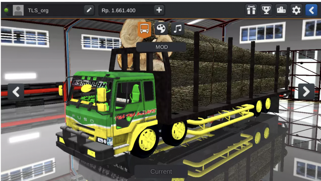 Mod Truck Fuso TG Balak Muat Kayu