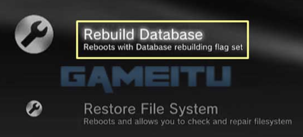 Pilih Rebuild Database