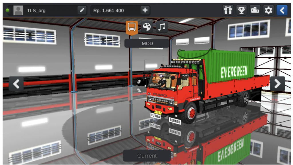 Truck Fuso Kalimantan Muat Peti Kemas