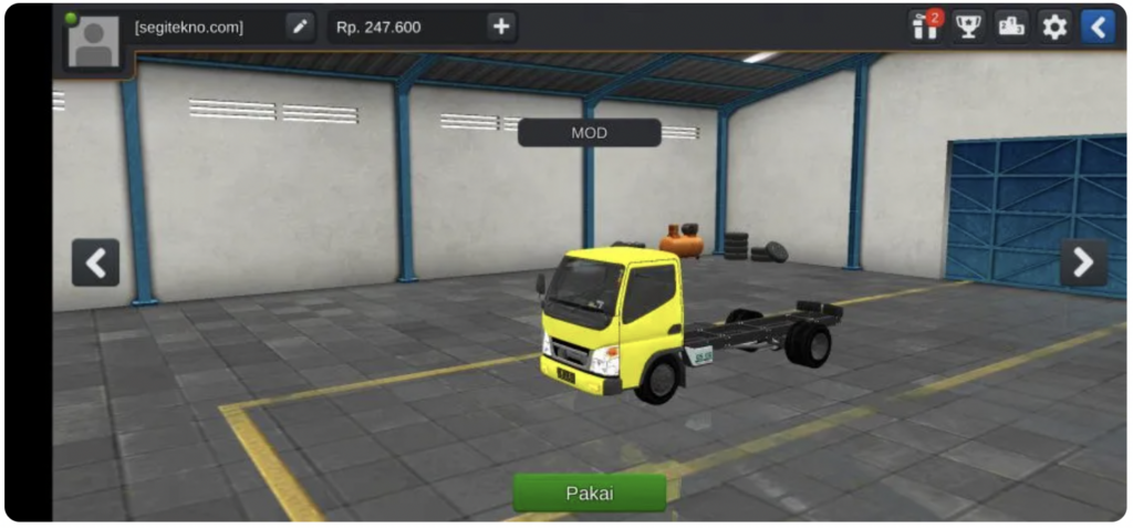 download mod bussid truck canter cabe 2
