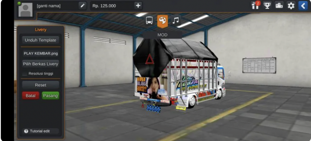 download mod bussid truck canter cabe 4