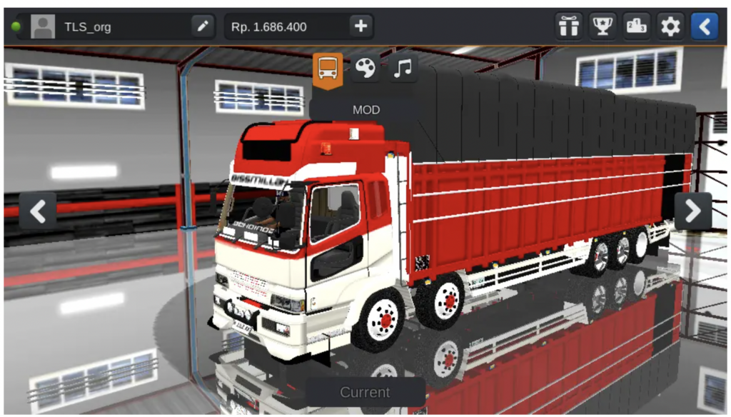 download mod bussid truck canter full strobo 6