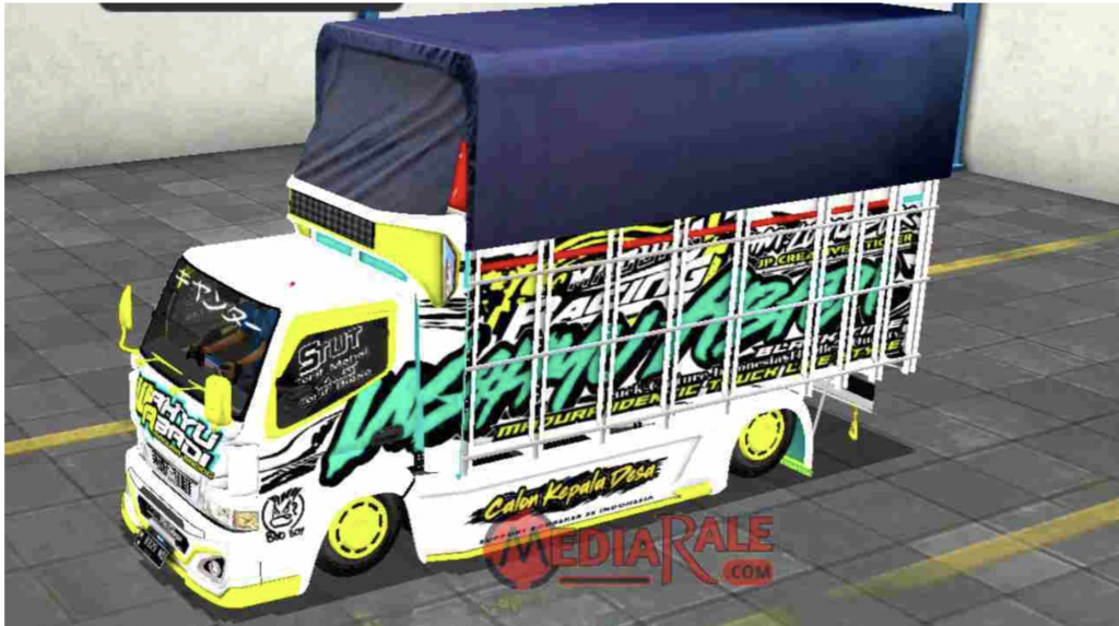download mod bussid truck canter wahyu abadi m18