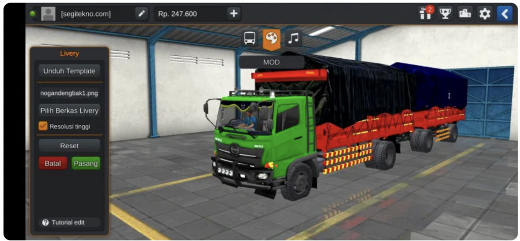 download mod bussid truck fuso tribal full muatan 2