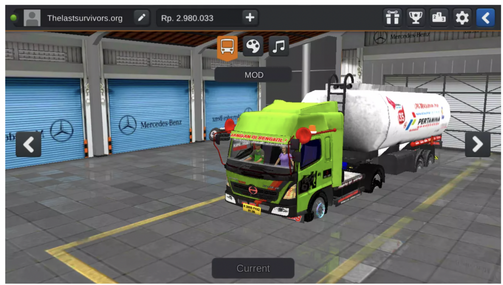 download mod bussid truck hino 700