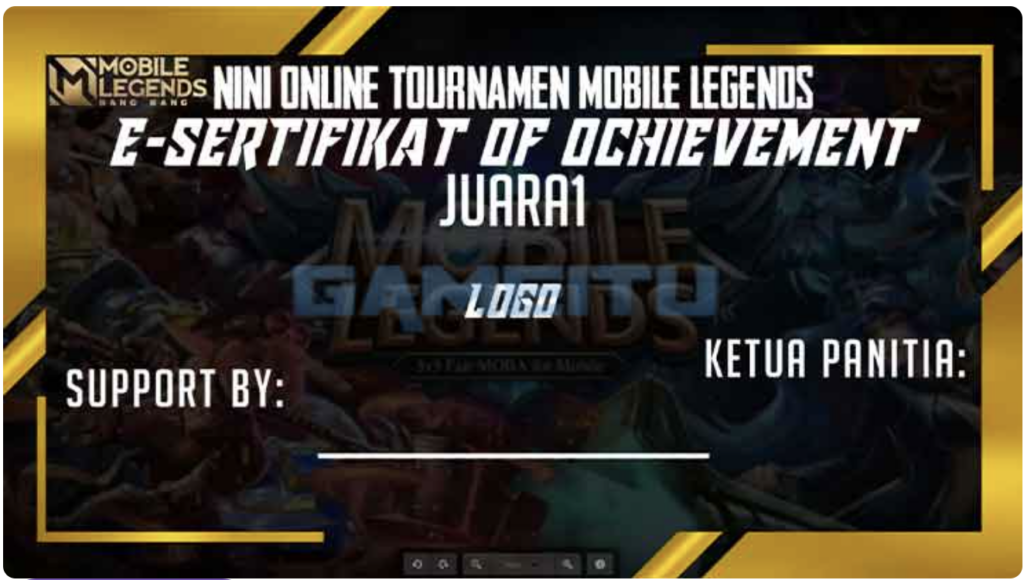 sertifikat mobile legends